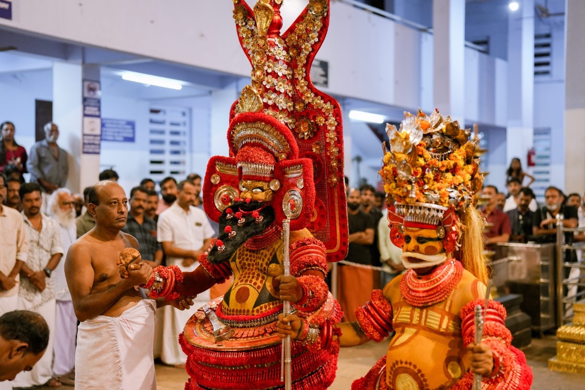 Kerala temple festival celebration in Kannur district